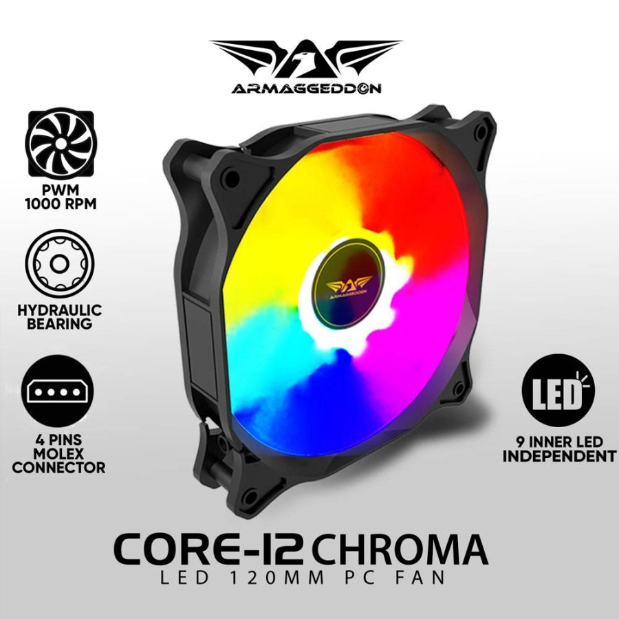 Jual Cooling Fan Casing 12cm RGB ARMAGGEDDON CORE-12 CHROMA | Shopee ...