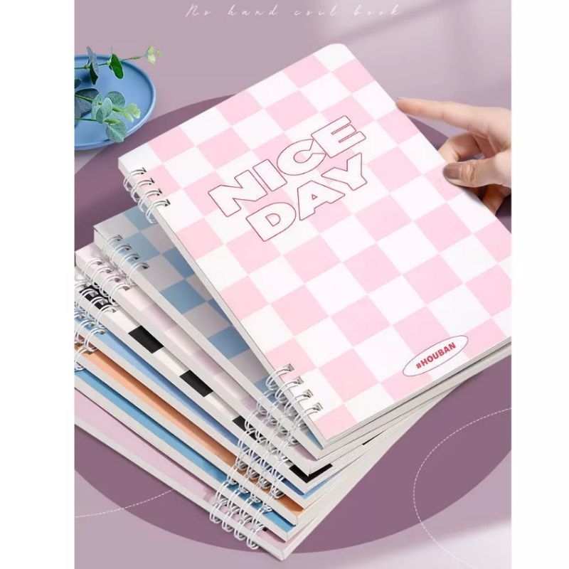 Jual Notebook Spiral Cantik Ukuran A5 Harga per 1 pc (8 ring) | Shopee ...
