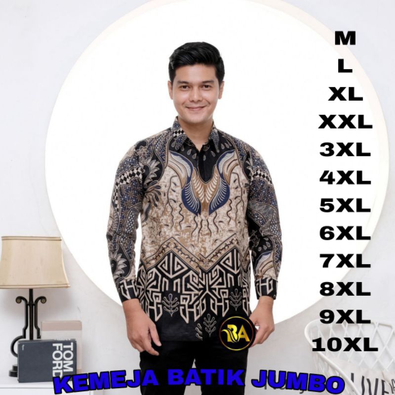 Jual Kemeja Batik Pria Lengan Panjang Big Size Jumbo Shopee Indonesia