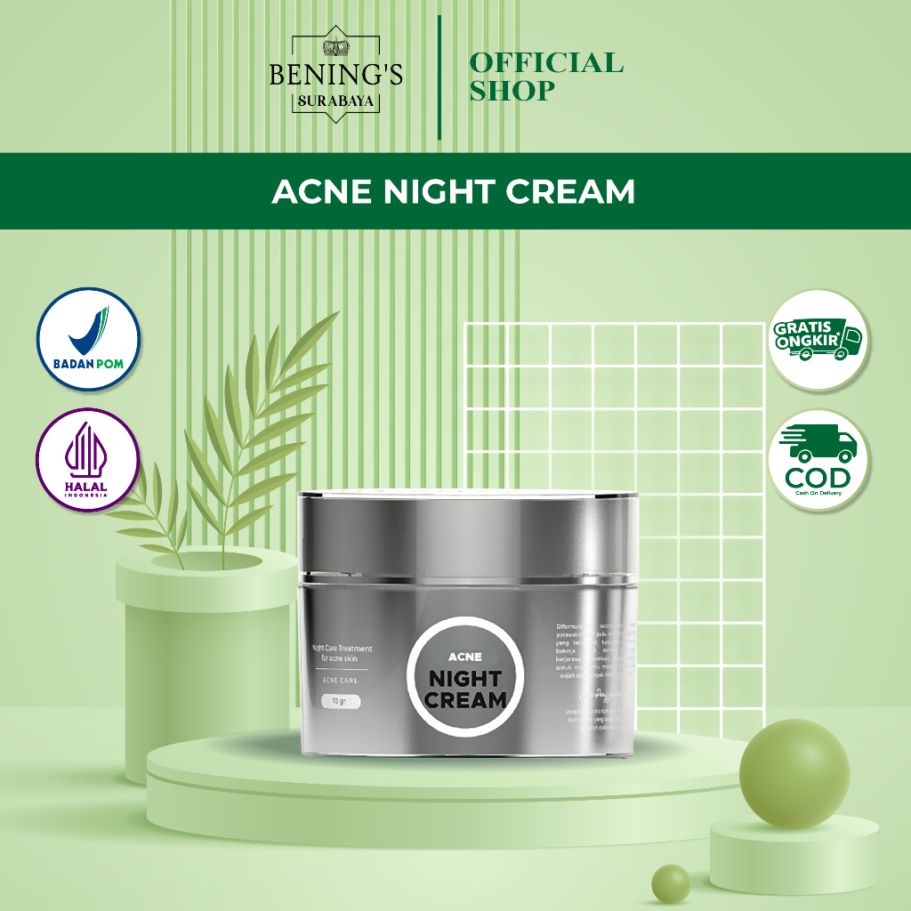 Jual Night Cream Acne Bening Skincare Dr Oky Pratama Night Cream Yang