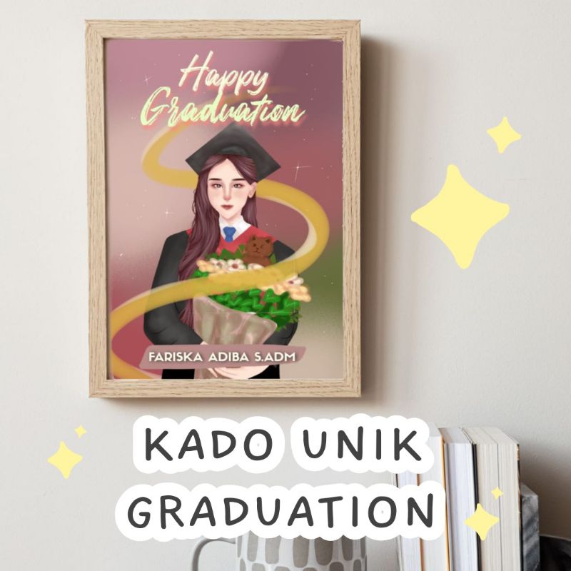 Jual (CETAK FRAME) KADO UNIK GRADUATION| KADO KELULUSAN | ANNIVERSARY ...
