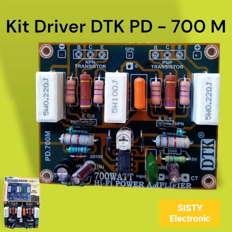 Jual Kit Driver Hi DTK Fi Power Amplifier 700 Watt Type PD 700 M