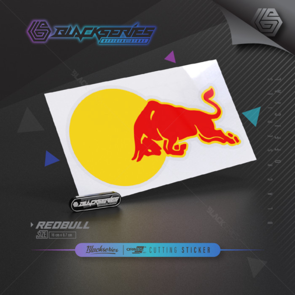 Jual Promo Stiker Red Bull Logo Besar Cutting Sticker Red Bull Sticker