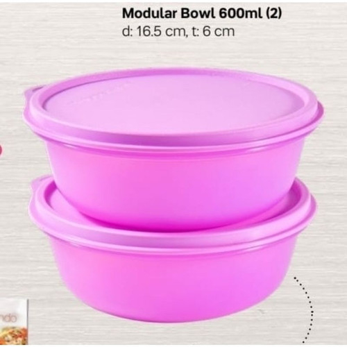 Jual TUPPERWARE BARU // MODULAR BOWL UNGU 600ml (1 PCS) Shopee Indonesia