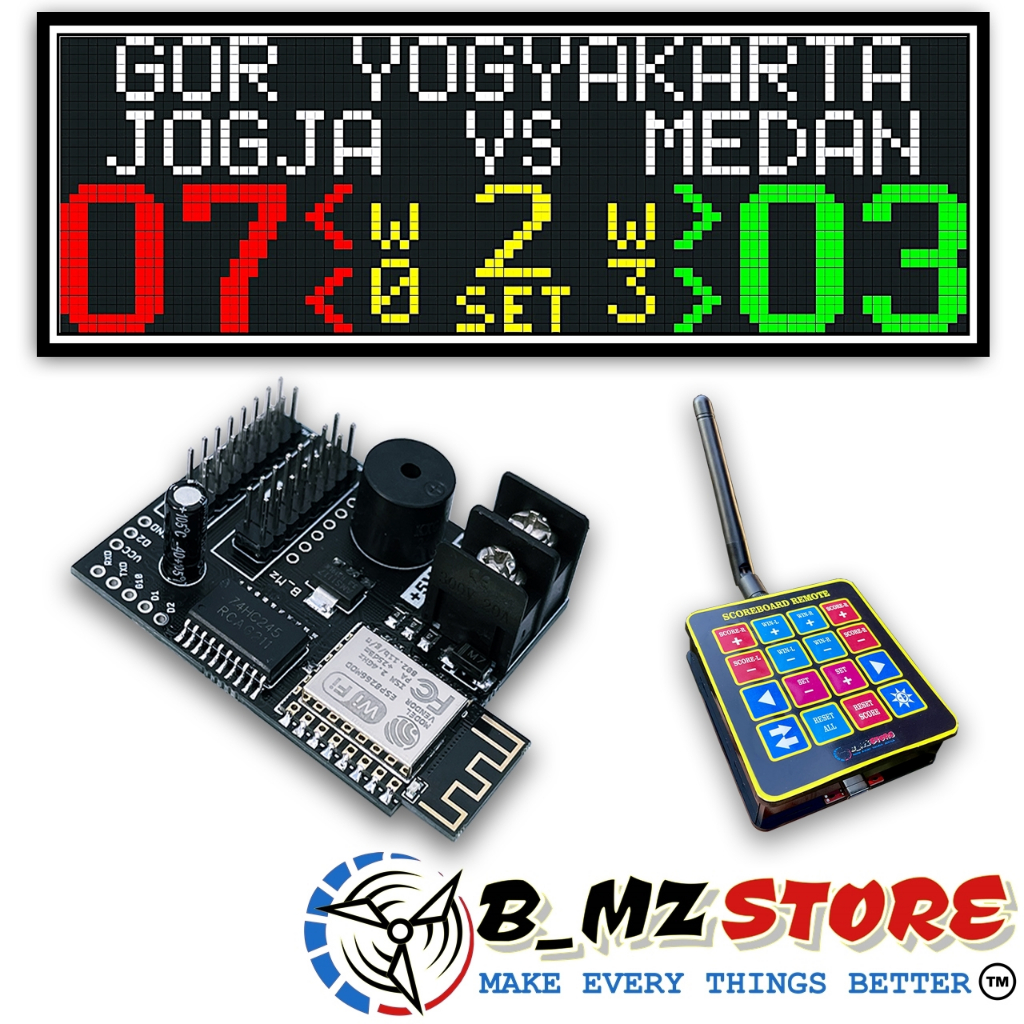 Jual Kontroller Papan Skor Voli 2x3 Panel P10 Wireless Bola Voly ...