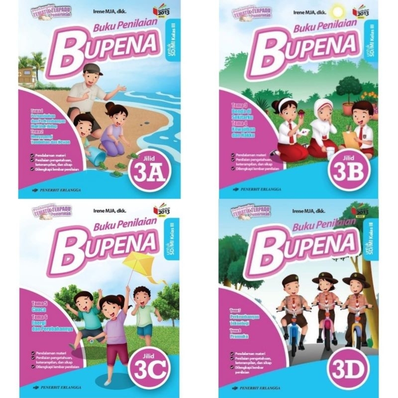 Jual Buku penilaian BUPENA Jilid 3A 3B 3C 3D | Shopee Indonesia