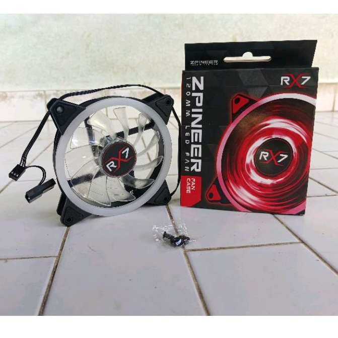 Jual Fan Casing PC RX7 Zpineer LED White - 12CM | Shopee Indonesia