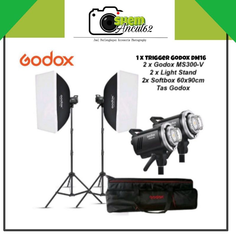 Jual Paket Lampu Studio Godox MS300V MS-300V MS300 ms300v Studio ...