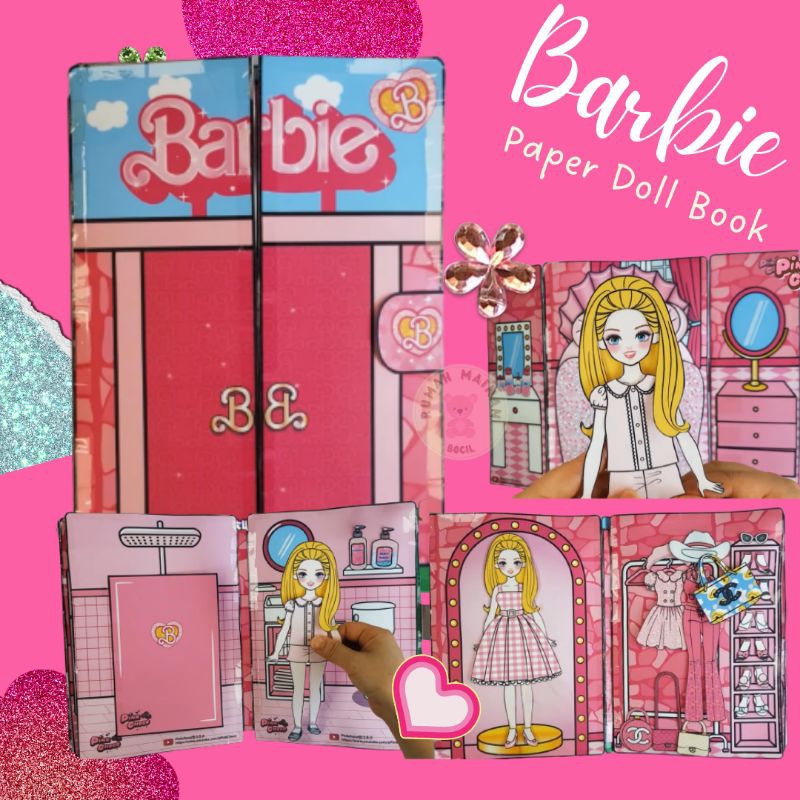 Jual PAPER DOLL BARBIE PAPERDOLL BONEKA BARBIE MAINAN KERTAS BUKU