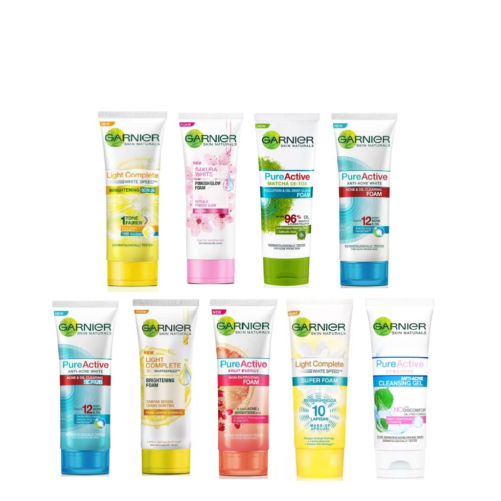 Jual Garnier Facial Foam 100ml Sabun Cuci Muka Shopee Indonesia