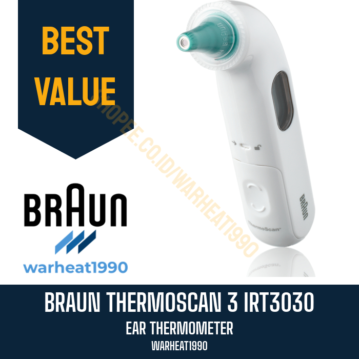 Jual Braun Thermoscan 3 IRT3030 Ear Thermometer IRT 3030 Termometer