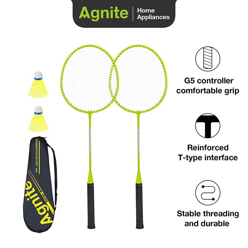 Jual Agnite Raket Bulutangkis / Iron-Detached Badminton Racket Isi 2 ...