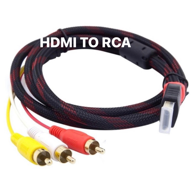 Jual Kabel Hdmi To Rca Converter Hdmi To Rca Meter Av Audio Video Shopee Indonesia