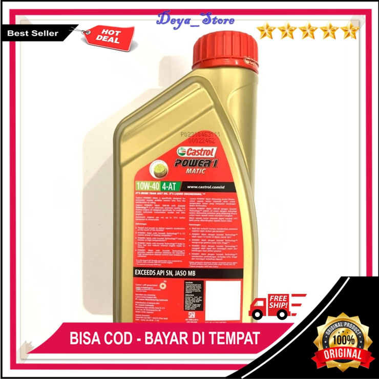 Jual Oli Motor Matic Castrol Power 1 Original Oli Matic Castrol Power ...