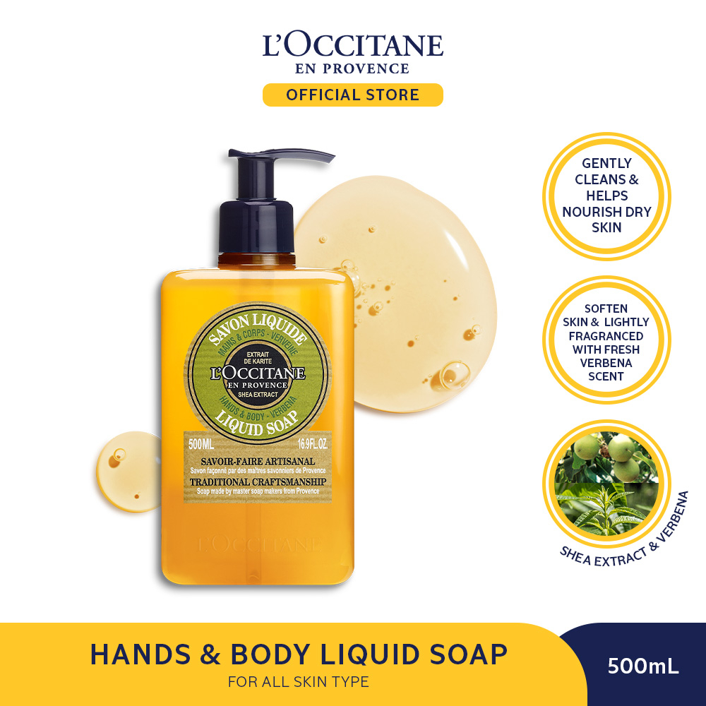 Jual Loccitane Shea Verbena Hands And Body Verbena Liquid Soap 500ml