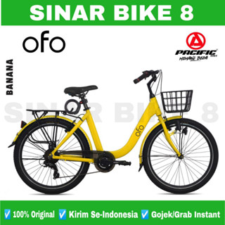 Jual Sepeda Keranjang Dewasa PACIFIC OFO 7 Speed Urban City Bike