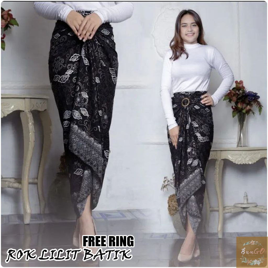 Jual ROK LILIT BATIK BAWAHAN KEBAYA KAIN SERUT INSTAN FREE RING ...