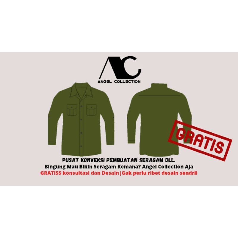 Jual seragam pdh/pdl/seragam kerja/sekolah/dinas/lapangan/couple