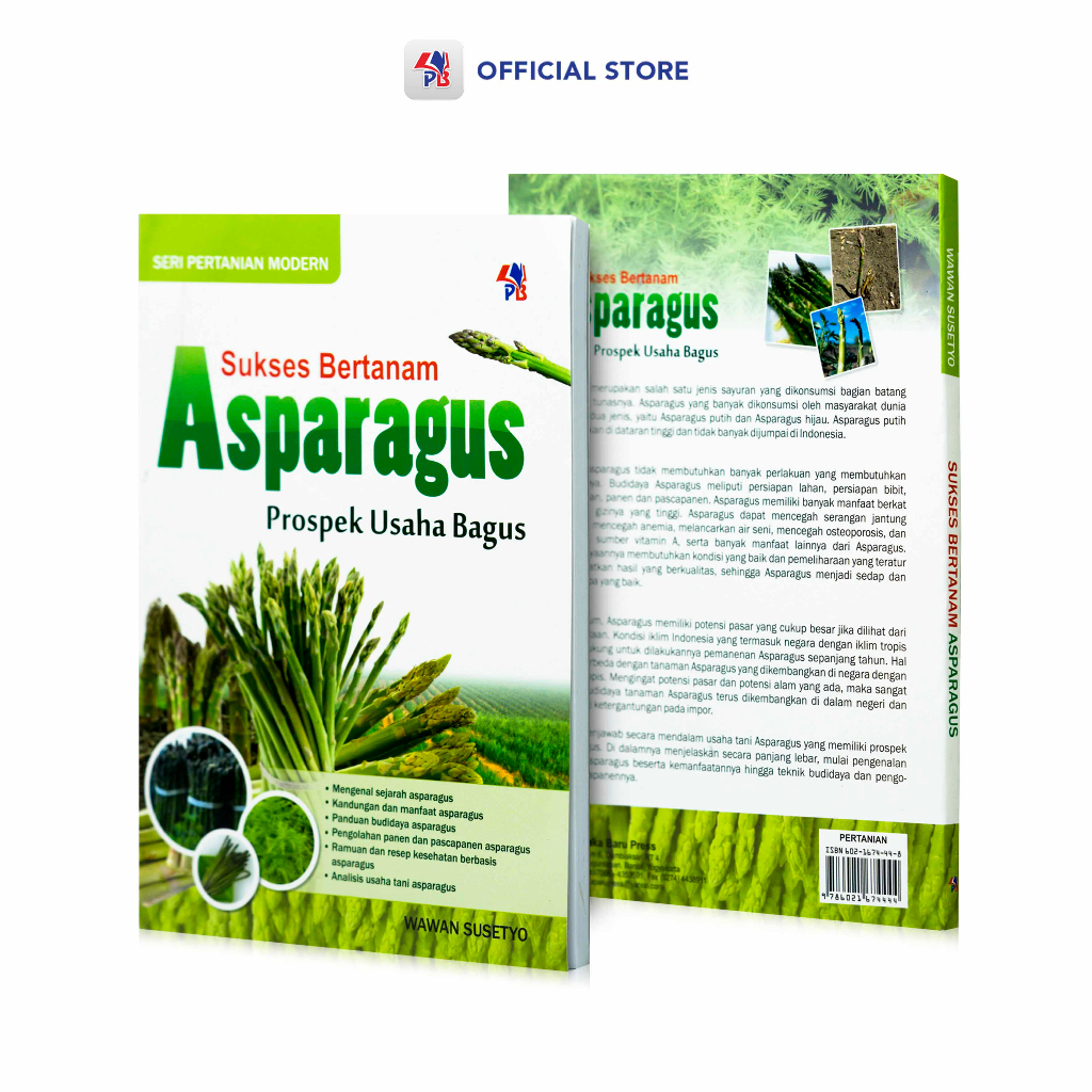 Jual Buku Pertanian Sukses Bertanam Asparagus Prospek Usaha Bagus ...