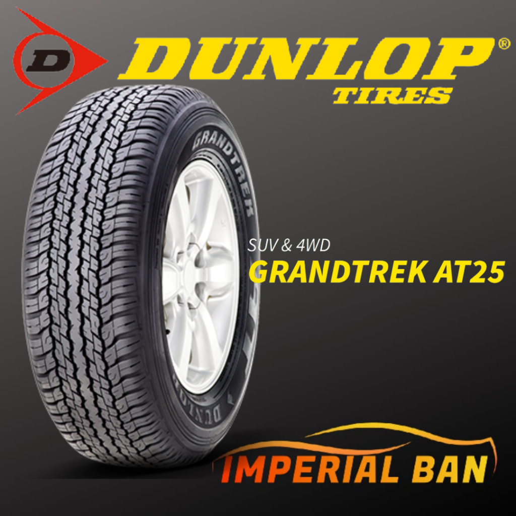 Jual 265/65 R17 Dunlop Grandtrek AT25 Ukuran Ban Mobil 4x4 | Shopee ...