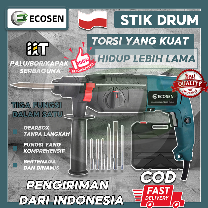 Jual Ecosen Hammer Drill Bor Rotary Mesin Bor Beton Impact Drill Mesin Bor Palu Mesin Bobok