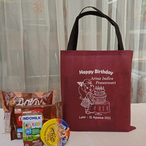 Jual INDI ADV | GoodyBag Ultah Gratis Sablon Ukuran 25x26 cm | Shopee ...