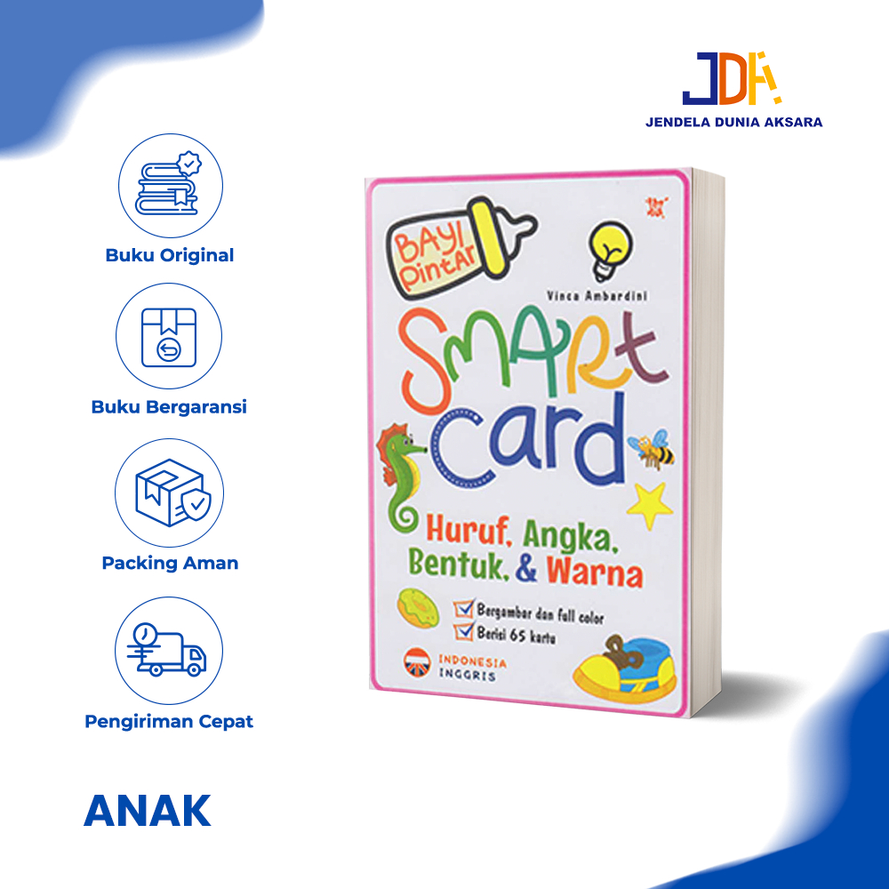 Jual Bayi Pintar: Smart Card Huruf, Angka, Bentuk, & Warna - Vince ...