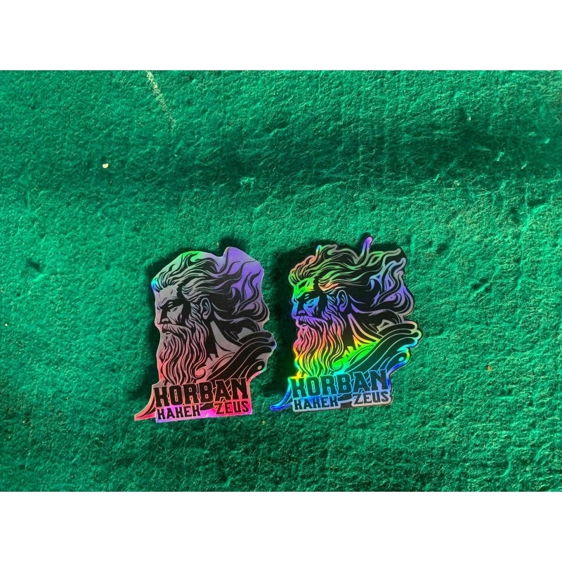 Jual sticker korban kakek zeus hologram murah | Shopee Indonesia