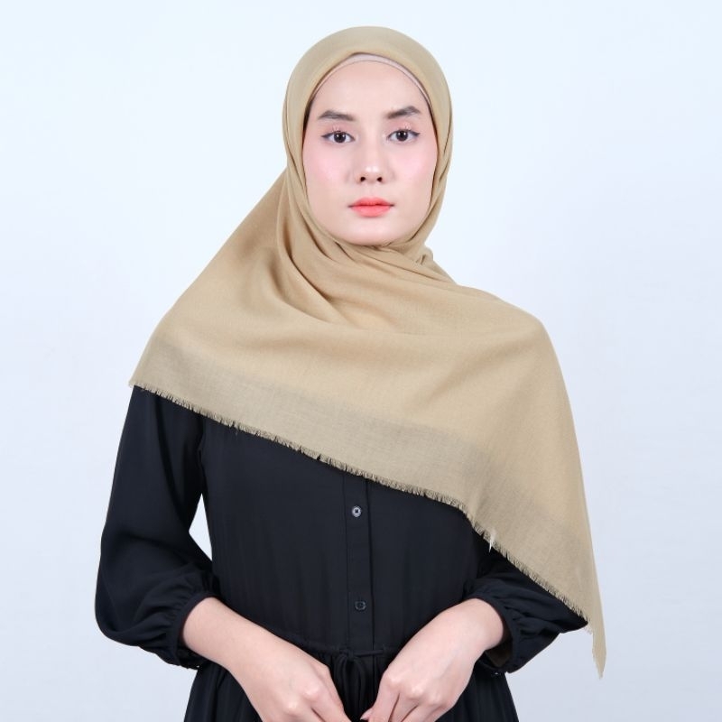 Jual Jilbab Segi Empat Polos - Hijab Kerudung Ansania Saudia Rawis