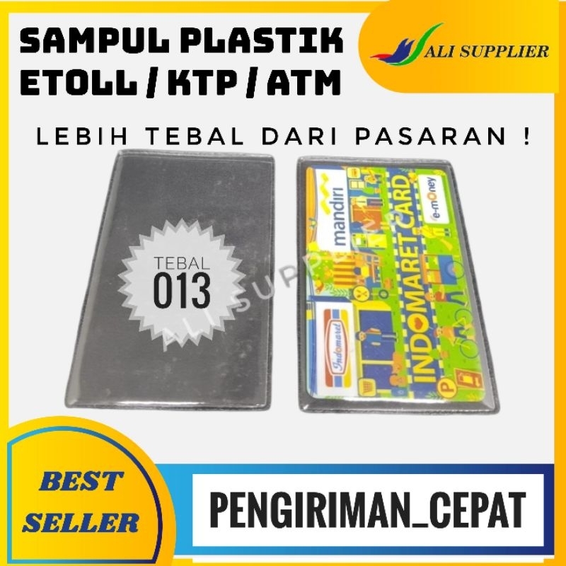 Jual Plastik cover sampul sarung Pelindung Kartu ATM / KTP / SIM ...