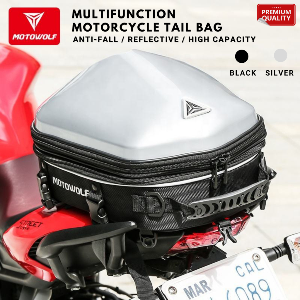 Jual Tail Bag Motor Motowolf Tas Motor Belakang Hard Shell Multi Fungsi Shopee Indonesia