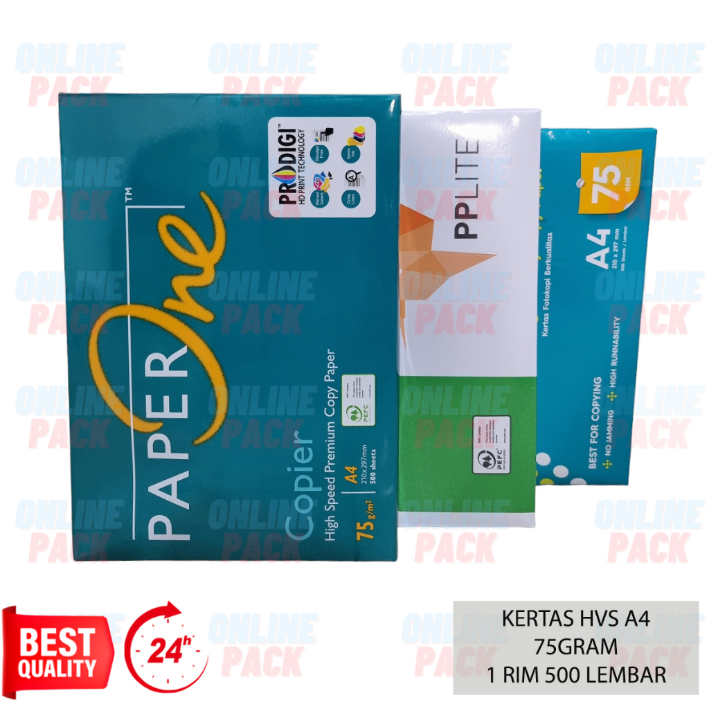 Jual Kertas Hvs Paperone Pplite Copypaper A4 75gr 75gram 75 Gram 1rim