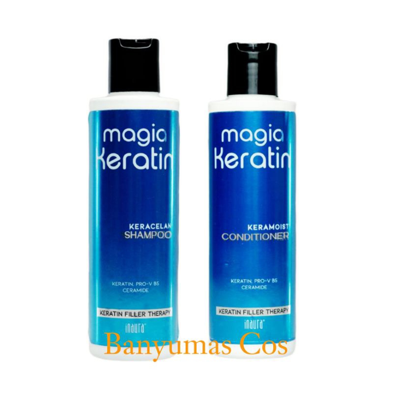 Jual Inaura Magia Keratin Shampoo 200ml/Keratin Conditioner 200ml ...