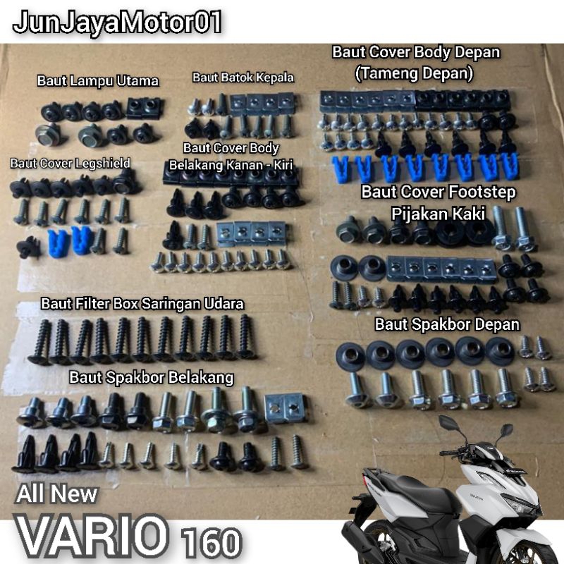 Jual Baut Full Set Body Bodi Honda All New Vario Shopee Indonesia