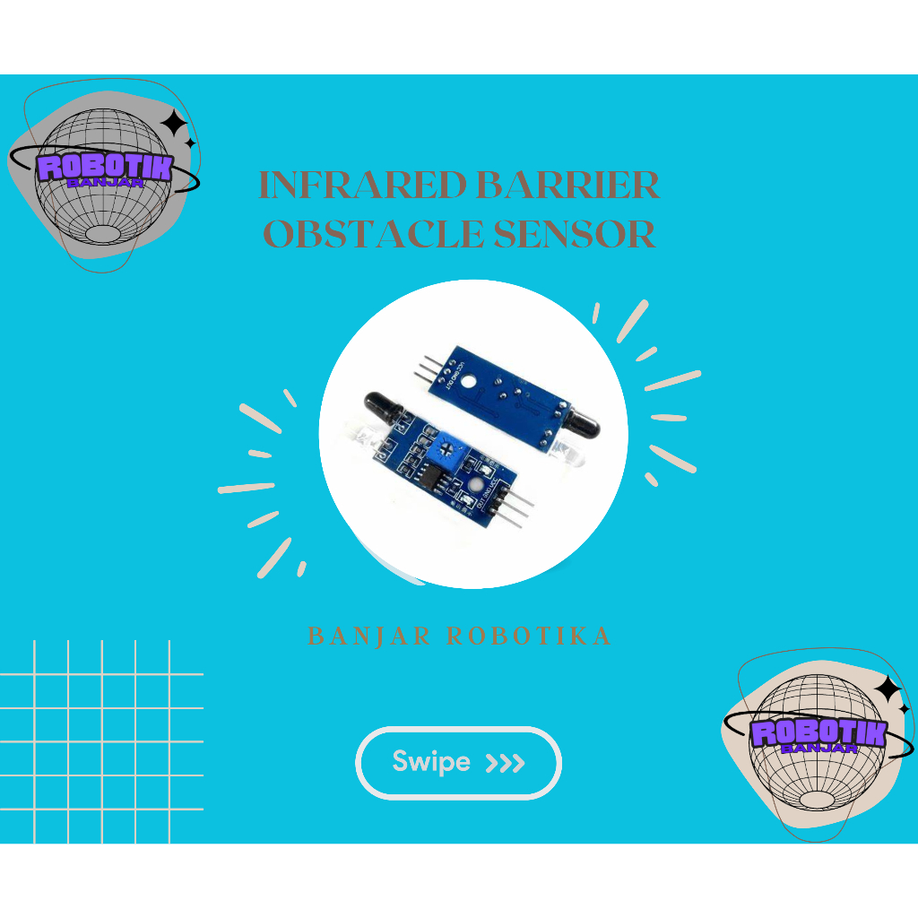 Jual Infrared Barrier Obstacle Sensor Modul Sensor Hambatan Rintangan ...