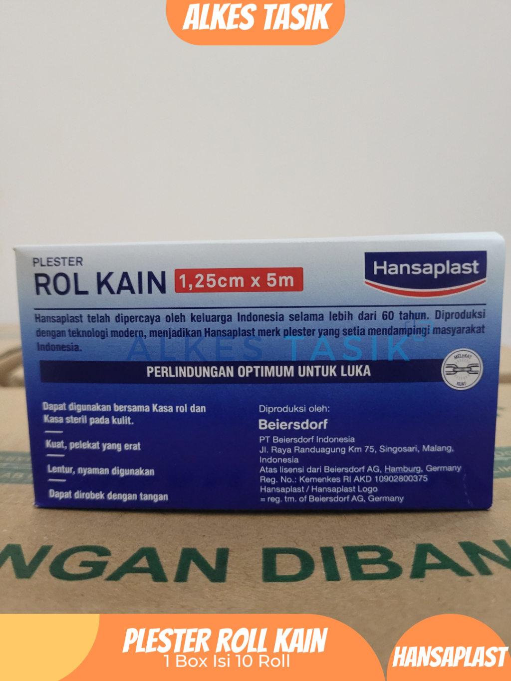 Jual Hansaplast Plester Roll Kain Besar 1,25 Cm x 5 M | Shopee Indonesia