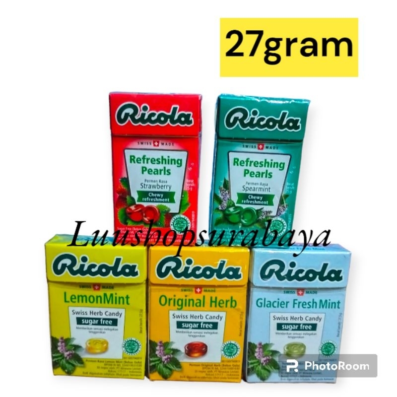 Jual RICOLA Permen Mint Sugar Free 28gr Shopee Indonesia