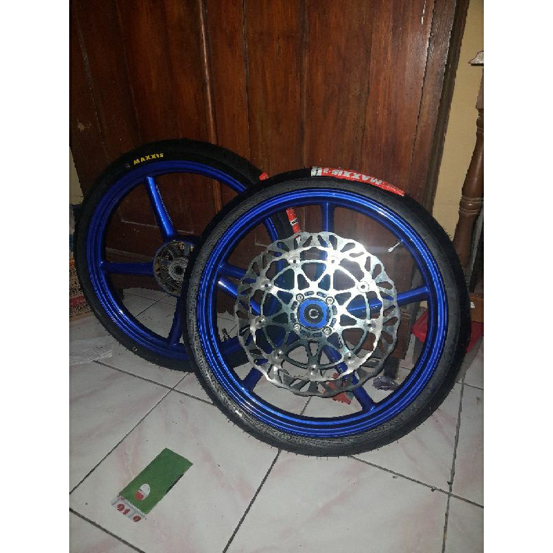 Jual Velg Rcb Mx King Rata Repaint Biru Original Shopee Indonesia