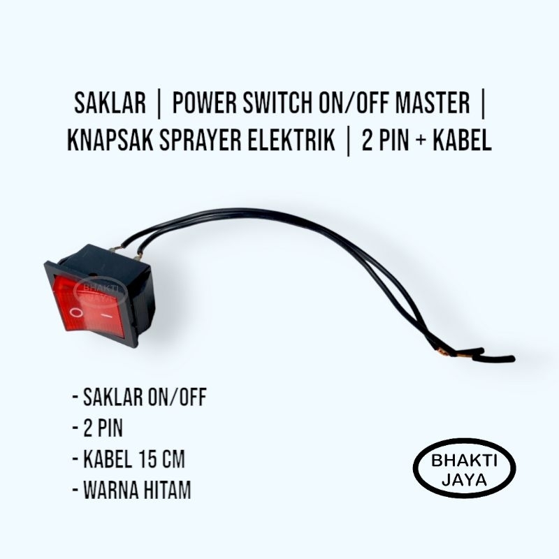 Jual Saklar | Power Switch On/Off Master | Knapsak Sprayer Elektrik | 2 ...