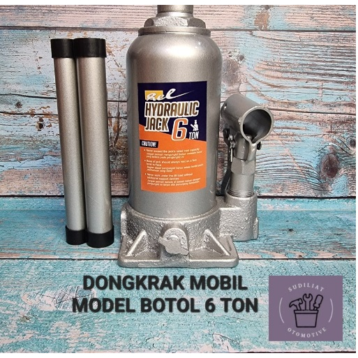Jual DONGKRAK BOTOL 6 TON HIDROLIK / HYDRAULIC JACK - REL | Shopee ...