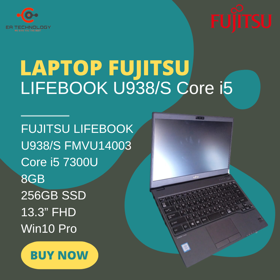 Jual FUJITSU LIFEBOOK U938/S FMVU14003 i5-7300U 8GB 256SSD 13.3”FHD W10 Pro  | Shopee Indonesia