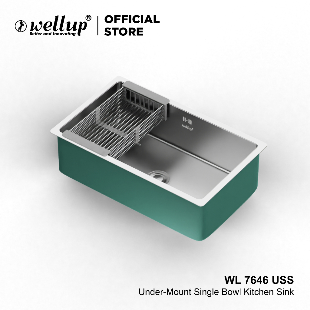 Jual Wellup Kitchen Sink Bak Cuci Piring Undermount Stainless 201 W7646