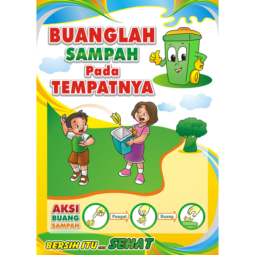 Jual Poster Buanglah Sampah Pada Tempatnya Shopee Indonesia 3220