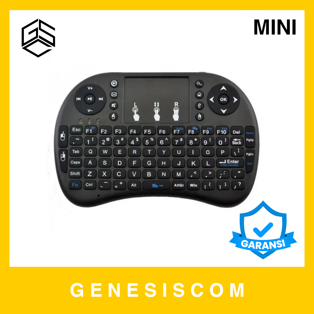 Jual Keyboard Wireless Mini with Touchpad Trackpad Touch Track Pad Air ...