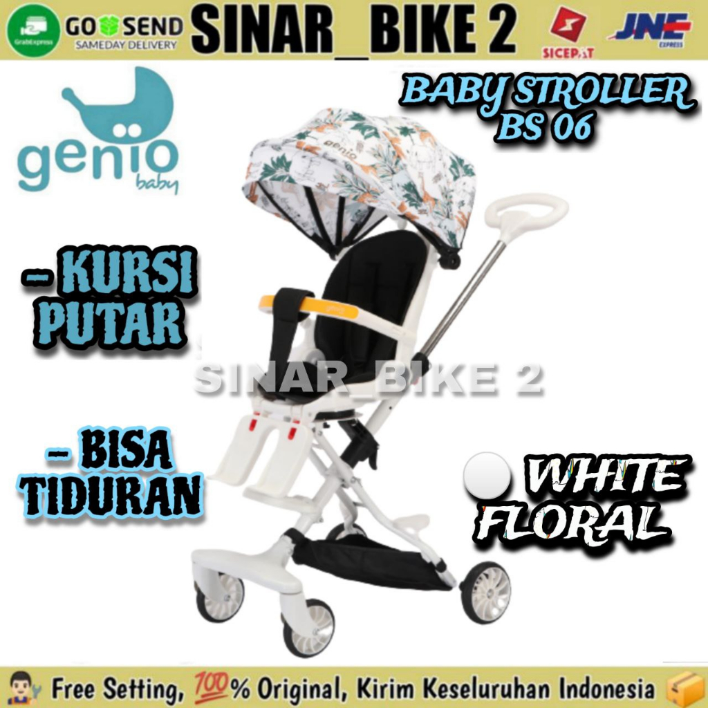 Jual Baby Stroller Magic GENIO BS 06 Kursi Putar Tidur Kereta Dorong Bayi Shopee Indonesia
