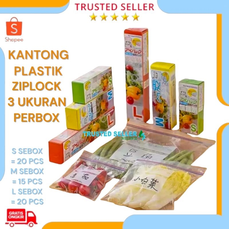 Jual Kantong Plastik Ziplock Kulkas Penyimpanan Makanan Sayuran Free Bpa Food Grade Plastic Food 0669