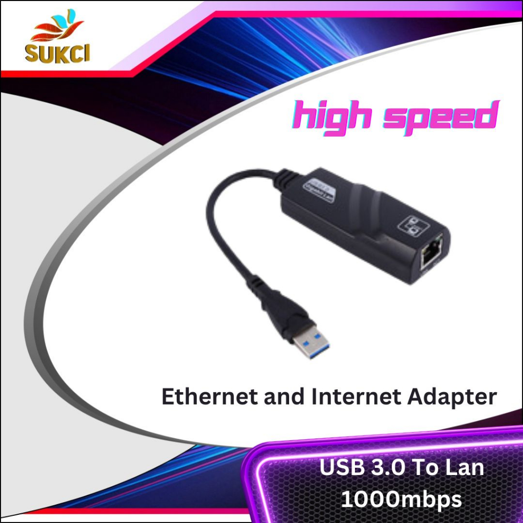 Jual Converter Adapter USB 3.0 to LAN/RJ45 Gigabite Fast ethernet ...