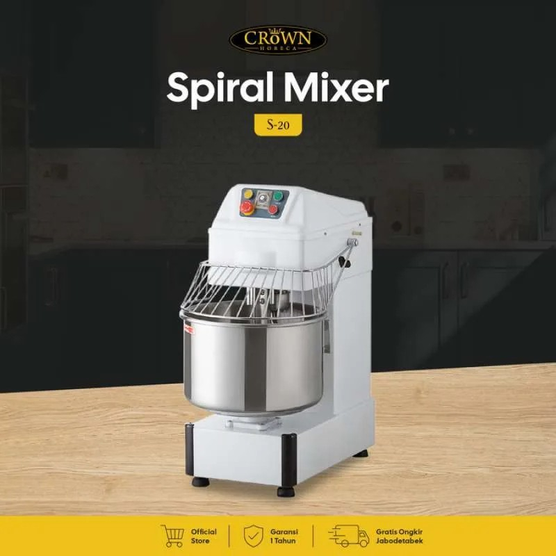 Jual Spiral Mixer Crown Horeca S20 MIXER GETRA S20 20 Liter Shopee