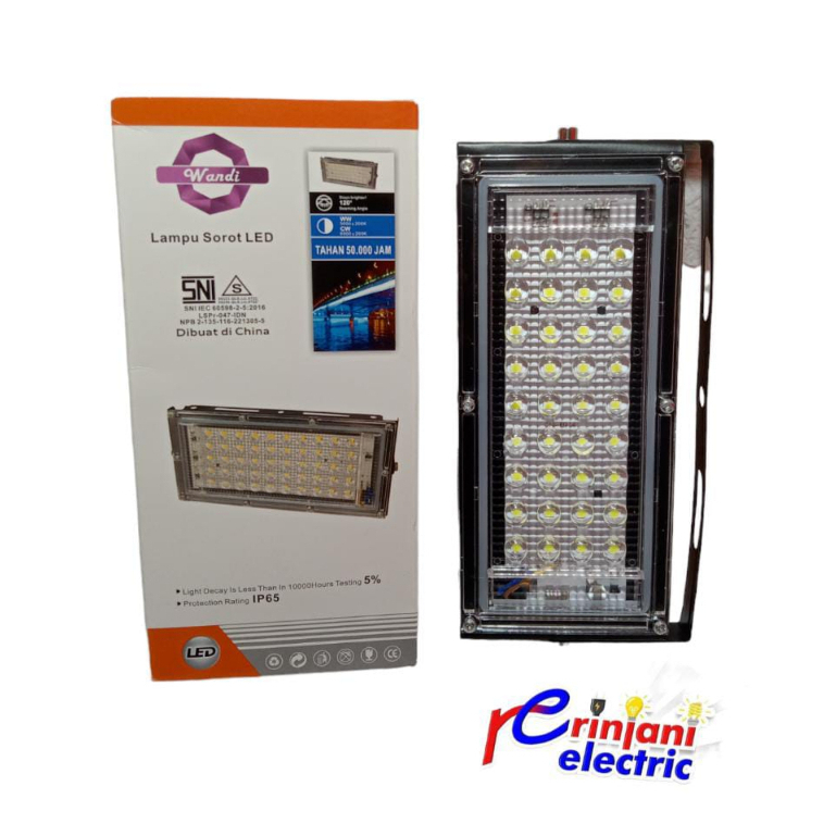 Jual LAMPU SOROT LED WANDI 50W PUTIH | Shopee Indonesia