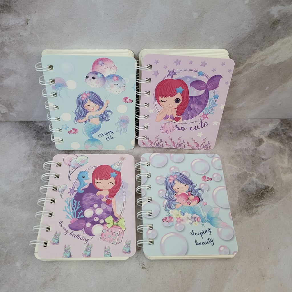 Jual JM NOTE BOOK RING MOTIF MEMO KECIL A7 SPIRAL isi 80 Lembar ...